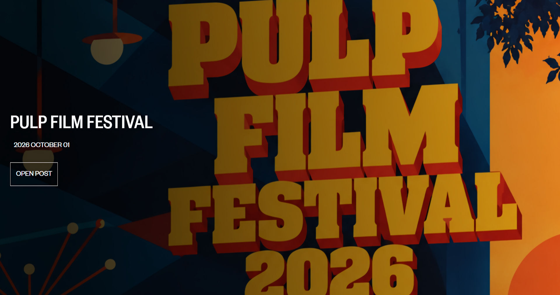 Wild Filmmaker Pulp Film Festival 2026